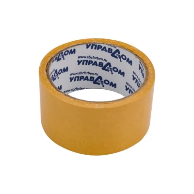 Клейкая двухсторонняя лента УправДом 50 мм, 10 м 243501-50-10 4100003275