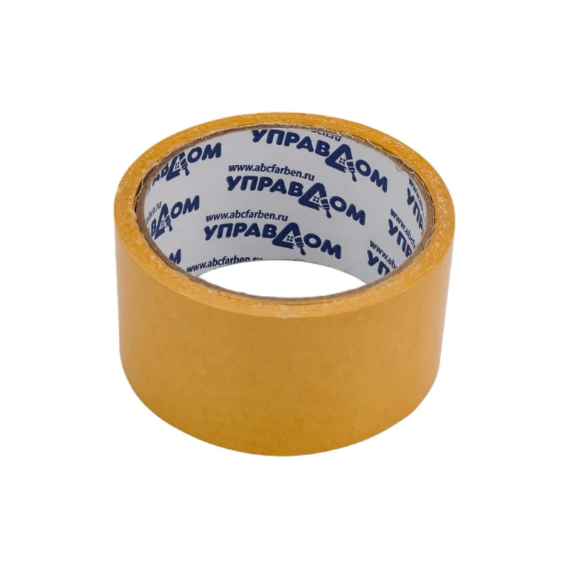 Клейкая двухсторонняя лента УправДом 50 мм, 10 м 243501-50-10 4100003275