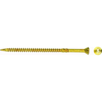 Шуруп для деревянных полов ЕВРОПАРТНЕР самозенкующий, потайной, Torx 10, 3,2x60 + бита, 130 шт. B4 0003
