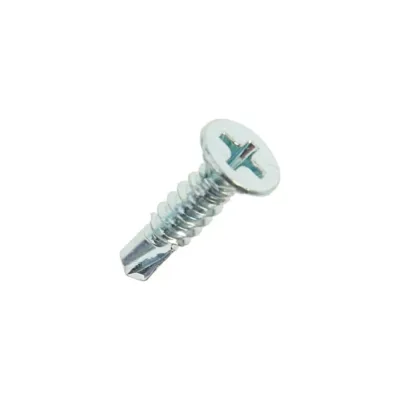Оконный саморез Bohrer 3,9x35 потай., белый цинк, сверло, 800 шт. OWZ-3,9х35-800