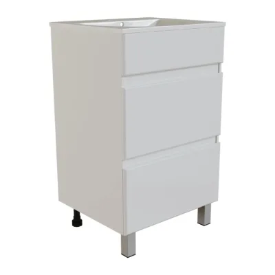 Тумба для ванной MIXLINE БРИКС-50 2 ящ. под раковину Breeze 50 меб. Sanita Luxe ПВХразбор 557489