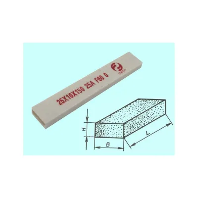 Шлифовальный брусок CNIC 25x13x150 мм 25А 25 СТ1 WA F60 O 58575