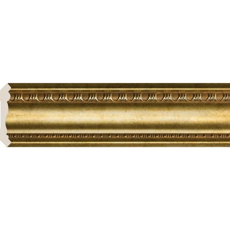 Карниз Cosca Decor 80 мм, интерьерный багет, античное золото СПБ029375