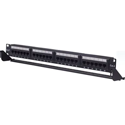 Патч-панель W&T 19 дюймов, 24 порта RJ-45 WT-2178C-KR-CAT.6