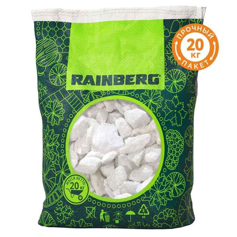 ΠΡΠ°ΠΌΠΎΡΠ½Π°Ρ ΠΊΡΠΎΡΠΊΠ° Rainberg 20-40 ΠΌΠΌ 20 ΠΊΠ³ Π±Π΅Π»Π°Ρ