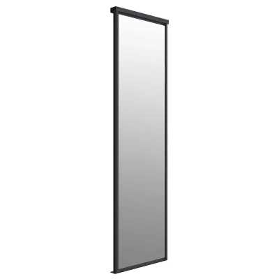 Дверь-купе 583x2252 мм зеркало/черный матовый Elegant