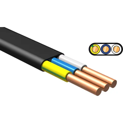 Кабель ввг-п нг(а) ls NVO 3x1,5 гост (20 метров) NVO-VVGPNG-LS-315-20