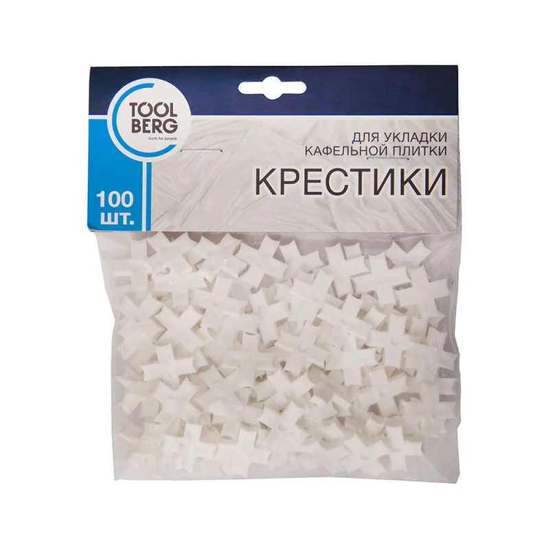 Крестики для кафельной плитки T4P 2.5 мм, 100 шт Toolberg ЛА-00000913