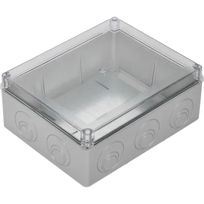 Коробка распаечная IEK КМ41346 о/п 240x195x90мм м/пл. IP55 серая UKO10-240-195-090-K53-55