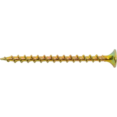 Саморез для ГКЛ STEELREX крупная резьба, жёлтый цинк, 3,5x51 мм, 100 шт. 0105035051B400010032