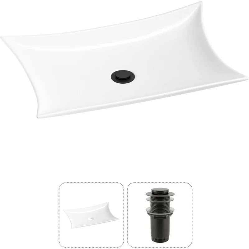 Комплект Wellsee 2 в 1 Lavinia Boho Bathroom Sink накладная раковина 59x39 см 20215288R