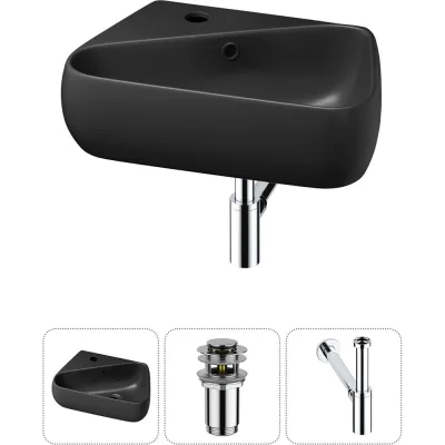 Комплект Wellsee 3 в 1 Lavinia Boho Bathroom Sink накладная/подвесная раковина 44x27 см 20216600R