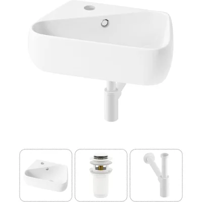 Комплект Wellsee 3 в 1 Lavinia Boho Bathroom Sink накладная/подвесная раковина 44x27 см 20216588R