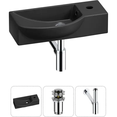 Комплект Wellsee 3 в 1 Lavinia Boho Bathroom Sink накладная/подвесная раковина 45x24 см 20216124R