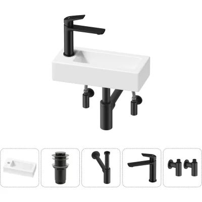 Комплект Wellsee 5 в 1 Lavinia Boho Bathroom Sink накладная/подвесная раковина 37x18 см 20215894R