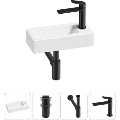 Комплект Wellsee 4 в 1 Lavinia Boho Bathroom Sink накладная/подвесная раковина 37x18 см 20215862R