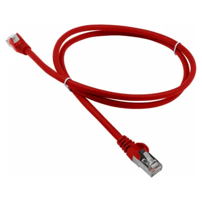 Патч-корд LANMASTER RJ45-RJ45, 4 пары, FTP, категория 5е, 0.5 м, красный, LSZH, LAN-PC45/S5E-0.5-RD