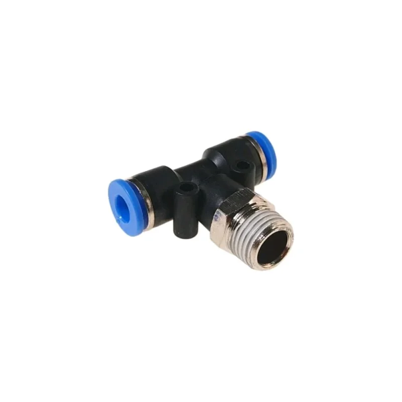Фитинг SPB06-02 Т-образный 6 мм тройник, резьба 1/4 BlackWeld 5501bw