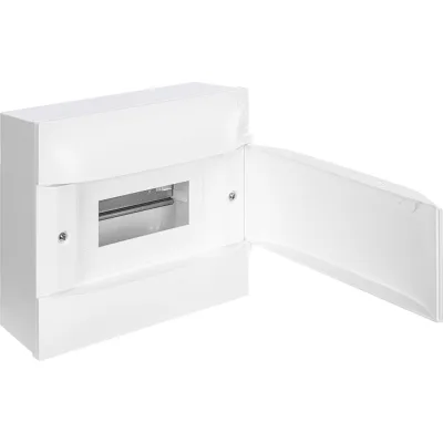 Пластиковый щиток Legrand Practibox S  Навесной 1X8 Белая дверь 134608