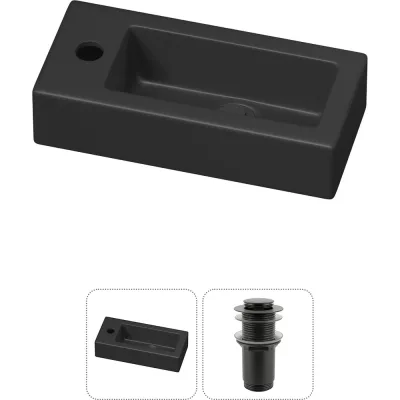 Комплект 2 в 1 Wellsee Lavinia Boho Bathroom Sink накладная/подвесная раковина 37x18 см 20215898R