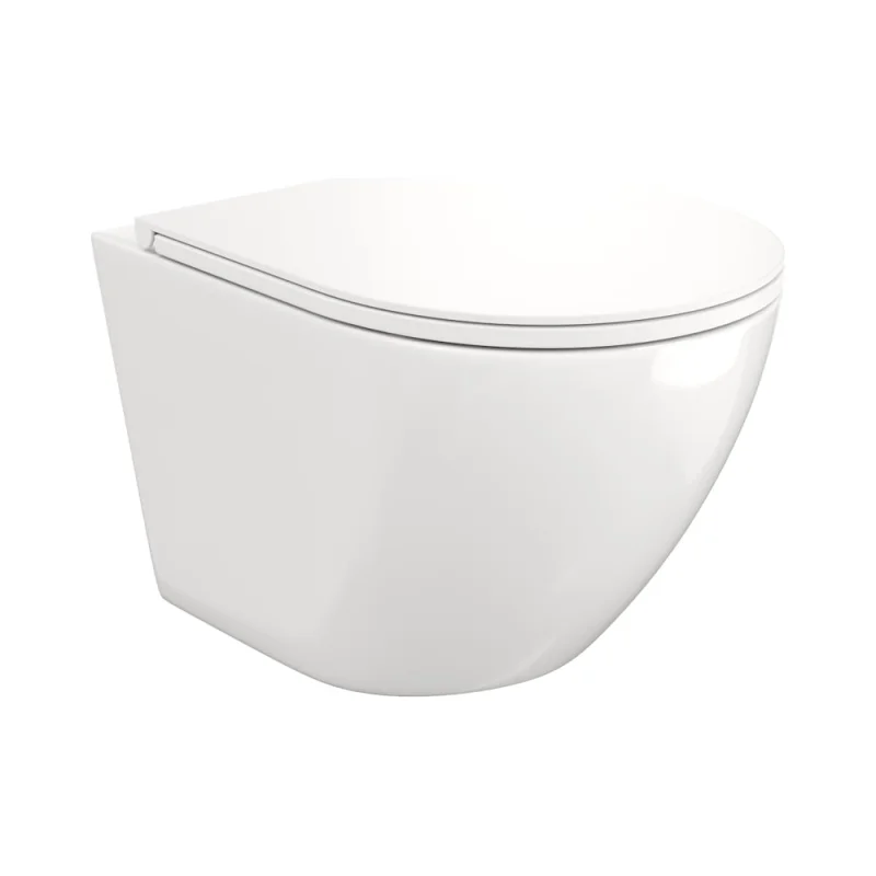 Подвесной унитаз Teymi Lina S безободковый, сиденье микролифт T40102 ЦБ-00260333