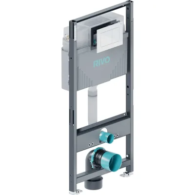 Комплект RIVO SYSTEMS Инсталляция для унитаза со сливным баком RIVO Set A + Панель смыва RIVO Touch Line Белый глянцевый ( 1 шт. ) 200001.4