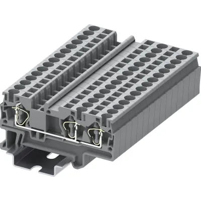 Клемма SUPU TC 1-2 пружинная, сечение 4 мм. кв., серая 50 шт TC4-3-GY