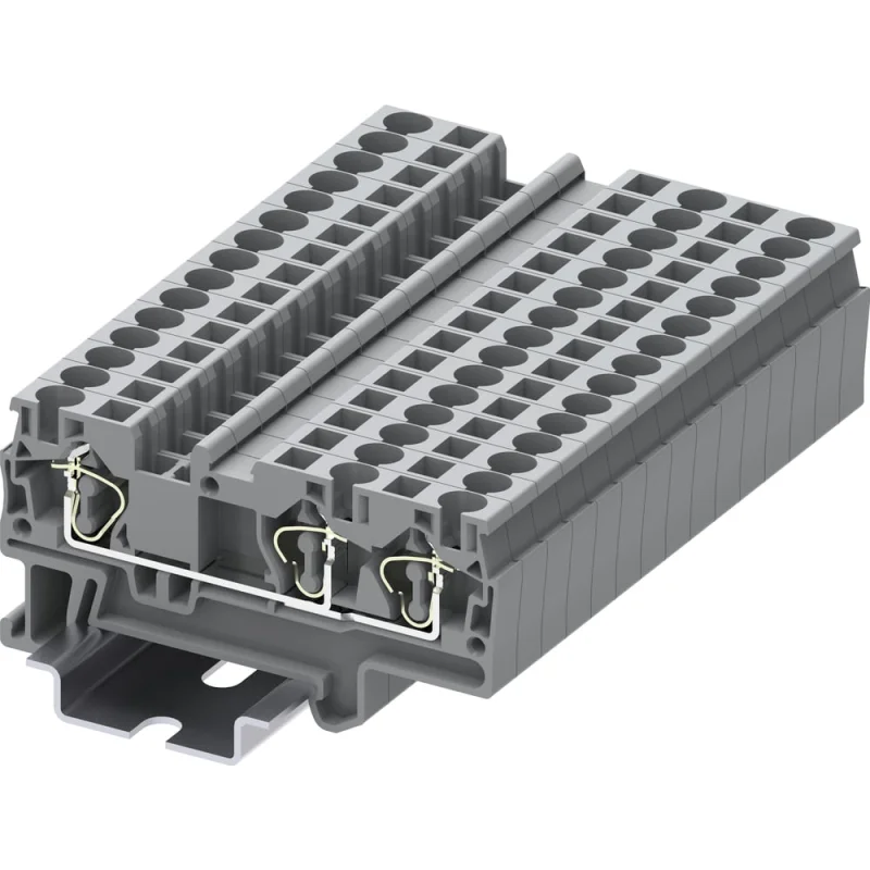 Клемма SUPU TC 1-2 пружинная, сечение 4 мм. кв., серая 50 шт TC4-3-GY