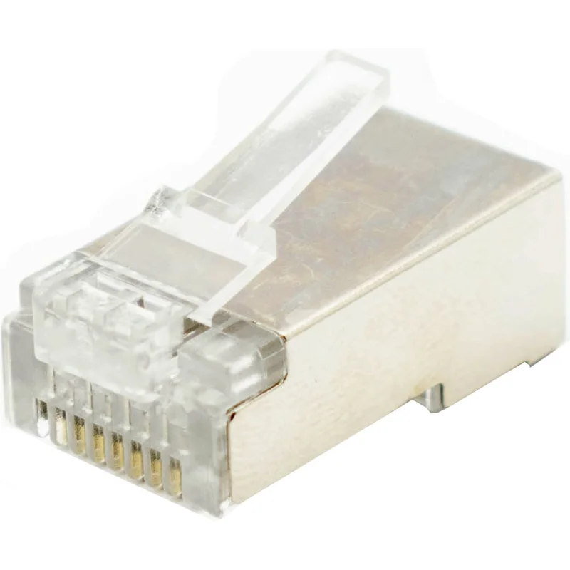 Компьютерный коннектор OXION RJ-45 (8P8C) FTP Cat. 6, 4 шт., блистер, арт. OX-RJ-45CAT6SHLDx4