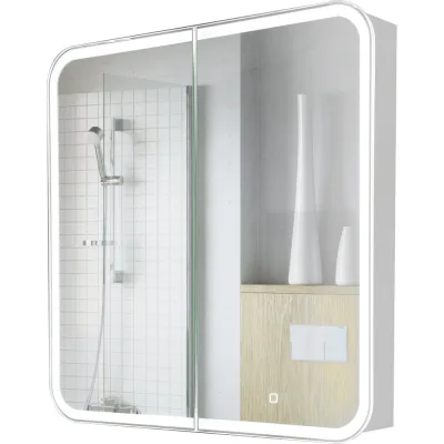 Шкаф зеркальный ALAVANN Cosmetic Light 80, белый ALV1042001