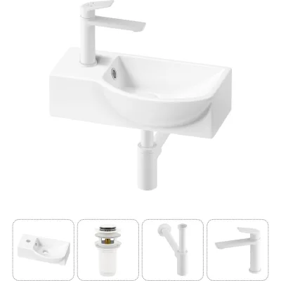 Комплект 4 в 1 Lavinia Boho Bathroom Sink накладная/подвесная раковина 40x23 см состоит 20216032R