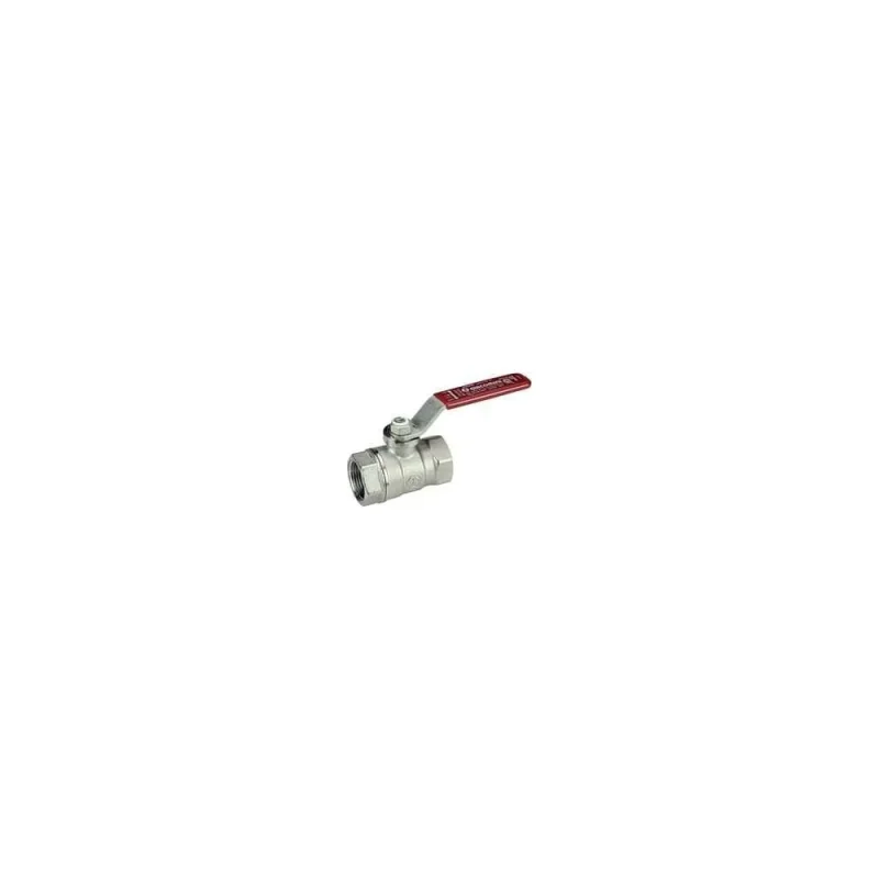 Шаровой кран Giacomini R250D 1/2, ВВ, ручка-рычаг красный, хромированный R250X003