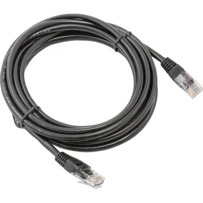 Кабель патч-корд A1 3 м., U/UTP, 5e, медь, черный A1-LCU5E-C-3M-BK