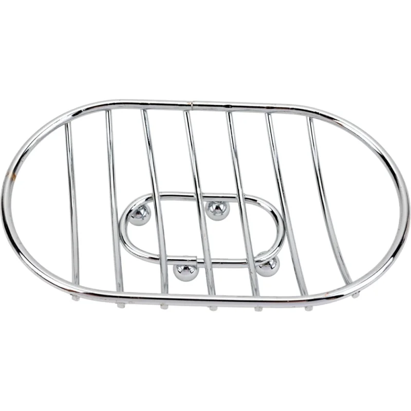 Мыльница на ножках Рыжий кот овальная, хром, металл CHR-481 310759