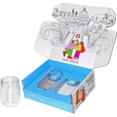 Набор 2 стакана Rise GLASS CUP капля 350 мл PR-RIHM-DG03-350