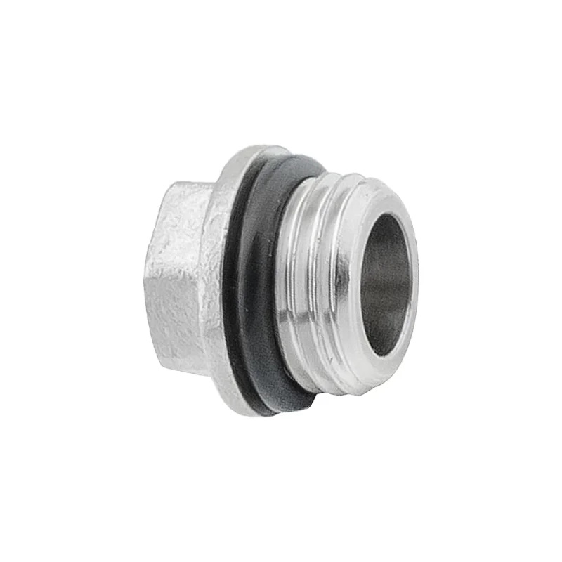 Заглушка PROFACTOR с наружной резьбой и уплотнением никелированная 1/4" PF TF 33R