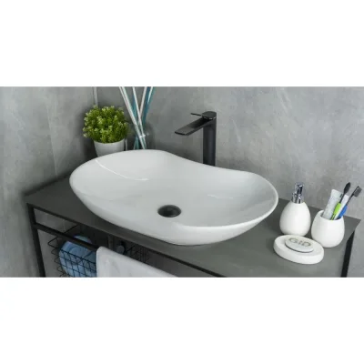 Раковина накладная Gid N9175 белая 66.5x41x12 51128
