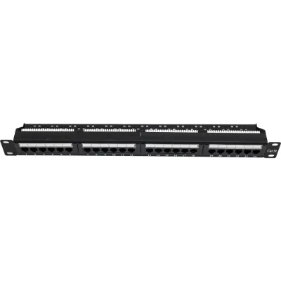 Патч-панель Ripo 19", 1u, 24 порта, cat.5e (класс d), 100мгц, rj45/8p8c, 110, t568a/ 003-100036