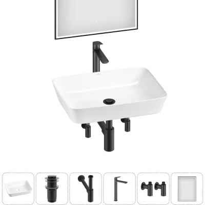 Набор Wellsee 6 в 1 Cromulent накладная раковина 56x40 см 20218996R