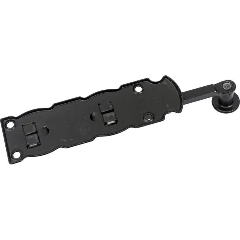 Накладная фигурная задвижка Tech-Krep/Zitar ЗД-110x35 плоский ригель L 150 черный матовый 1 шт. пакет 151906