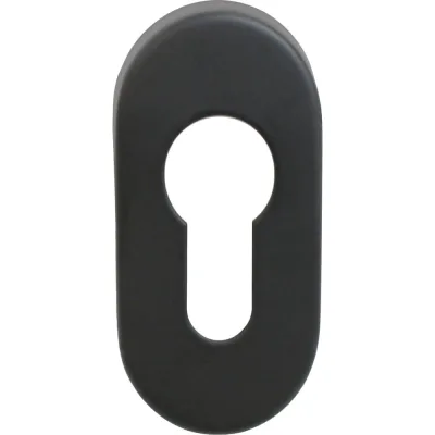 Накладка для ц/м Стандарт INOX 0900 SS BLACK черная, нержавеющая сталь 15542