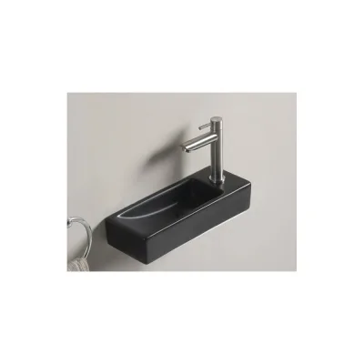 Раковина Gid Bm9271L подвесная черная матовая 38.0x14.5x8 62202L