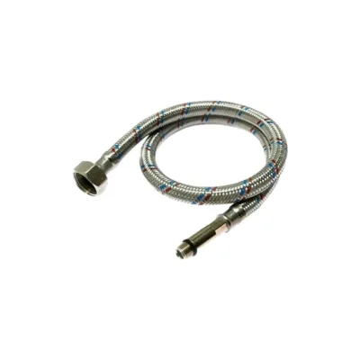 Подводка для смесителей СТМ сталь 1/2xM10x120 см., длинный штуцер CWFLS120