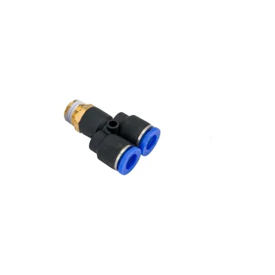 Фитинг SPX08-02 Y-образный трубка 8 мм резьба 1/4 BlackWeld 5704bw