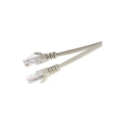 Патч-корд GoPower 1 RJ-45 (m)-RJ-45 (m) 0.5м кат.5е ПВХ 26AWG CCA серый в пакете 00-00029033