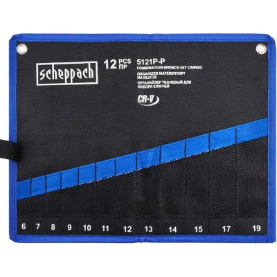 Органайзер тканевый Scheppach для набора ключей 12 пр. Sch-5121P-P(59116)