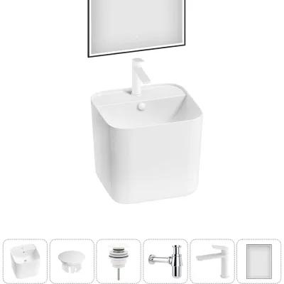 Набор Wellsee 6 в 1 M1 Limited Edition подвесная раковина 45x42 см 20219072R