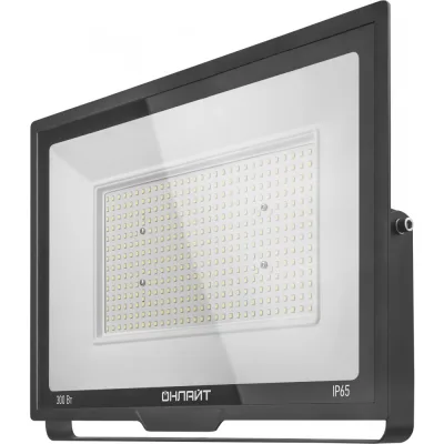 Прожектор светодиодный Онлайт OFL 6500К 300 Вт IP65 черный