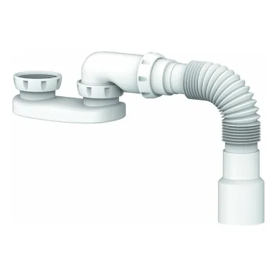Сифон для душевого поддона Unicorn 1 1/2х40 без выпуска, с гофрой 40х40/50 G12 533297