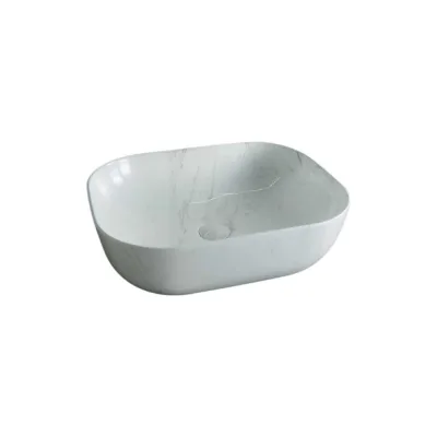 Раковина Gid K397D9 накладная, под камень глянцевая, 50x40x14 53322